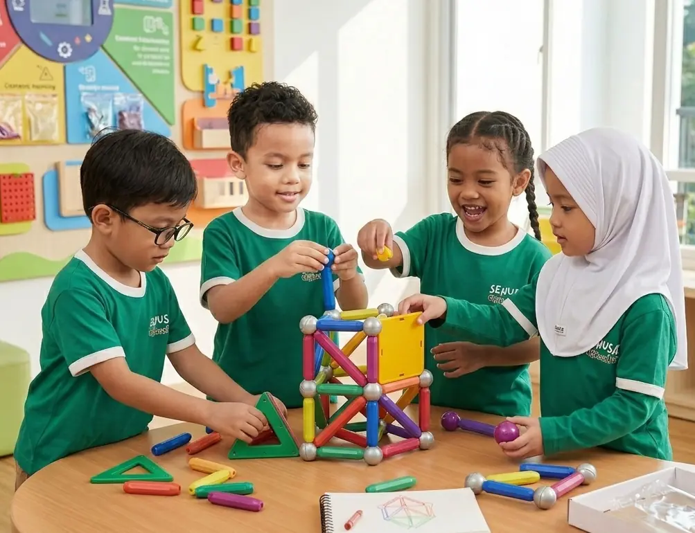 Anak-anak melakukan aktivitas STEAM